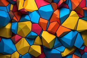 Voronoi Blocks Pattern Texture Background photo