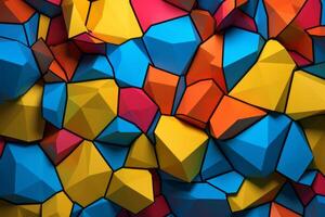 voronoi bloques modelo textura antecedentes generativo ai foto