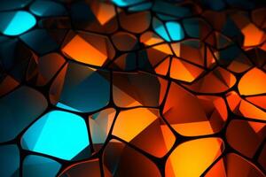 Voronoi Blocks Pattern Texture Background photo