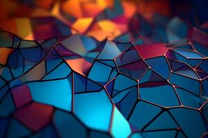 Voronoi Blocks Pattern Texture Background photo