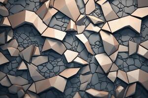 Voronoi Blocks Pattern Texture Background photo