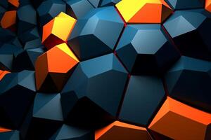 Voronoi Blocks Pattern Texture Background photo