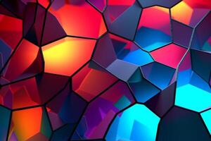Voronoi Blocks Pattern Texture Background photo