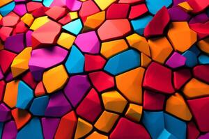 Voronoi Blocks Pattern Texture Background photo