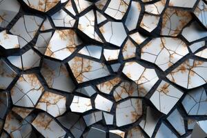 Voronoi Blocks Pattern Texture Background photo