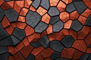 Voronoi Blocks Pattern Texture Background photo
