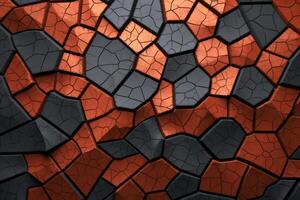 voronoi bloques modelo textura antecedentes generativo ai foto