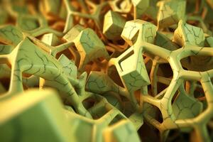 Voronoi Blocks Pattern Texture Background photo