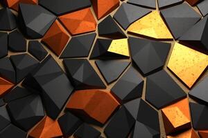 Voronoi Blocks Pattern Texture Background photo