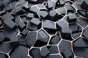 Voronoi Blocks Pattern Texture Background photo