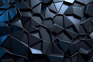 Voronoi Blocks Pattern Texture Background Generative AI photo