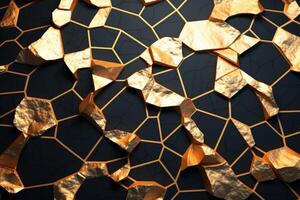 Voronoi Blocks Pattern Texture Background photo