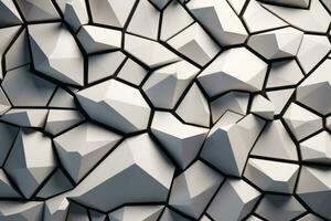 Voronoi Blocks Pattern Texture Background Generative AI photo