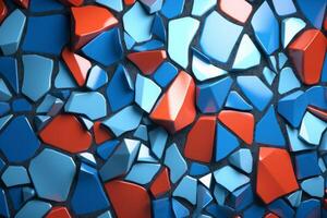 Voronoi Blocks Pattern Texture Background photo