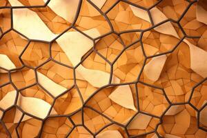 Voronoi Blocks Pattern Texture Background Generative AI photo