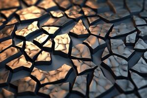 Voronoi Blocks Pattern Texture Background photo