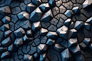 Voronoi Blocks Pattern Texture Background photo