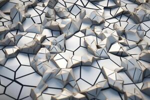 Voronoi Blocks Pattern Texture Background Generative AI photo