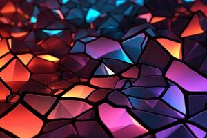 Voronoi Blocks Pattern Texture Background photo