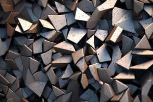 Voronoi Blocks Pattern Texture Background photo
