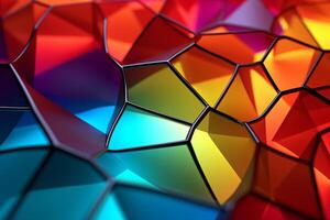 Voronoi Blocks Pattern Texture Background photo