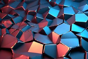 Voronoi Blocks Pattern Texture Background photo