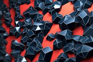 Voronoi Blocks Pattern Texture Background photo
