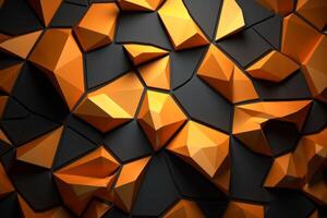 Voronoi Blocks Pattern Texture Background Generative AI photo