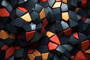 Voronoi Blocks Pattern Texture Background photo