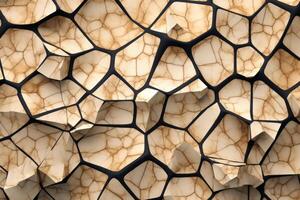 Voronoi Blocks Pattern Texture Background Generative AI photo