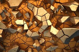 Voronoi Blocks Pattern Texture Background photo