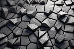 Voronoi Blocks Pattern Texture Background photo