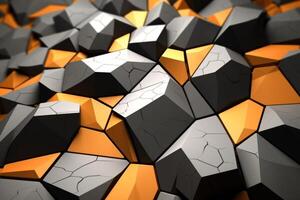 Voronoi Blocks Pattern Texture Background photo