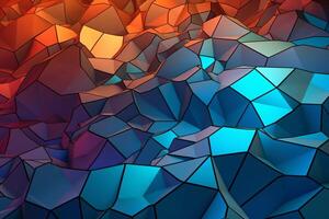 Voronoi Blocks Pattern Texture Background photo