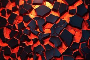 Voronoi Blocks Pattern Texture Background photo