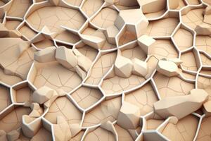 Voronoi Blocks Pattern Texture Background Generative AI photo