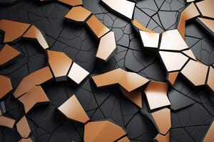 Voronoi Blocks Pattern Texture Background photo