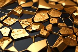 Voronoi Blocks Pattern Texture Background photo