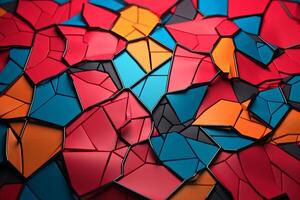 Voronoi Blocks Pattern Texture Background photo