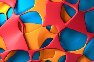 Voronoi Blocks Pattern Texture Background Generative AI photo