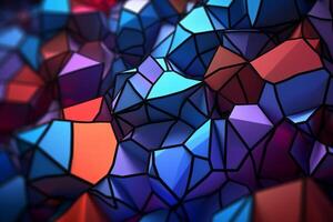 Voronoi Blocks Pattern Texture Background photo