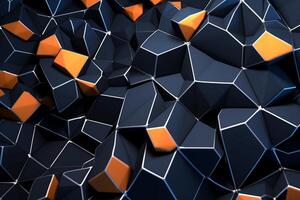 Voronoi Blocks Pattern Texture Background photo