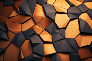 Voronoi Blocks Pattern Texture Background photo