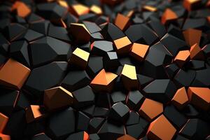 Voronoi Blocks Pattern Texture Background photo