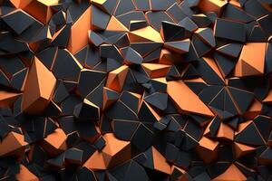 Voronoi Blocks Pattern Texture Background photo