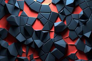 Voronoi Blocks Pattern Texture Background Generative AI photo