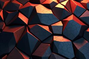 Voronoi Blocks Pattern Texture Background photo
