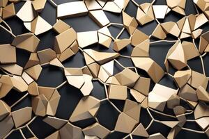 Voronoi Blocks Pattern Texture Background photo
