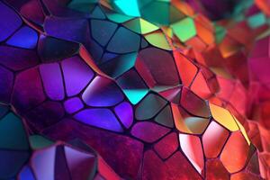 Voronoi Blocks Pattern Texture Background photo