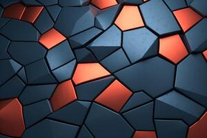 Voronoi Blocks Pattern Texture Background photo